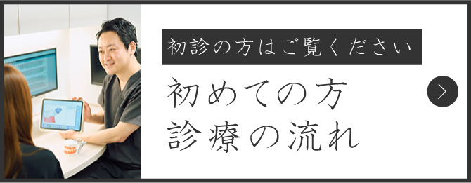 初めての方、診療の流れ